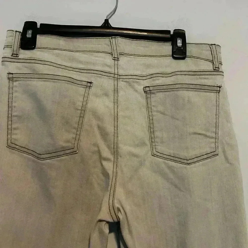 Eileen Fisher Womens Gray Skinny Crop Jeans Size 6 (Waist-30'') - Picture 4 of 5